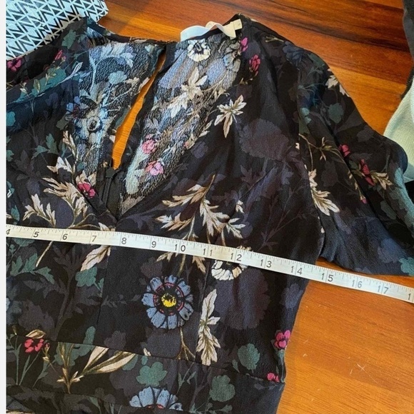 ASTR THE LABEL Black floral long sleeve dress size Small - Picture 8 of 9